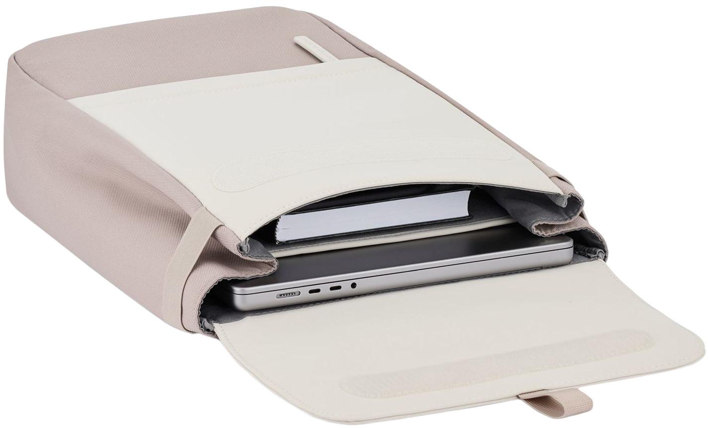 Kapten & Son Outdoorrucksack FYN Überschlag Cordsamt Materialmix Dusty Khaki