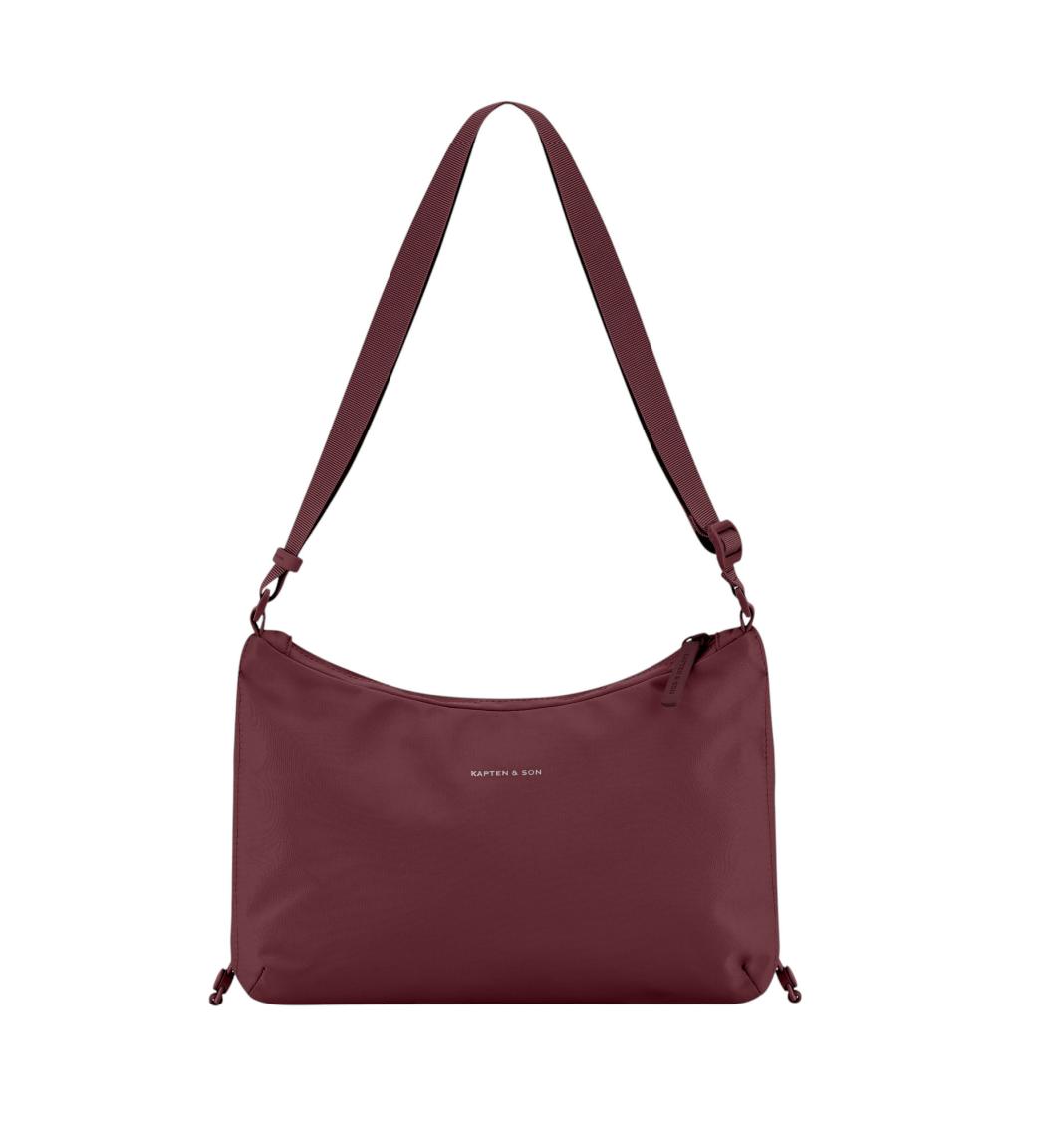 Kapten & Son Skara Small Umhängetasche Nylon Burgundy - Weinrot