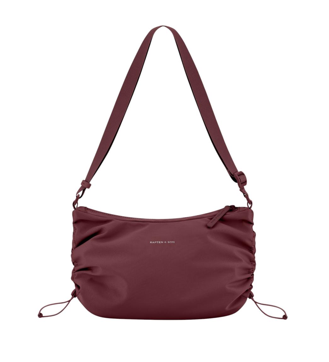 Kapten & Son Skara Small Umhängetasche Nylon Burgundy - Weinrot