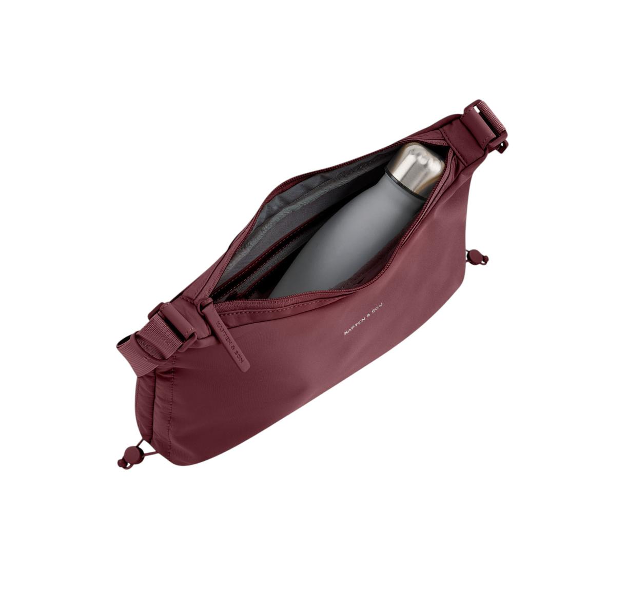 Kapten & Son Skara Small Umhängetasche Nylon Burgundy - Weinrot