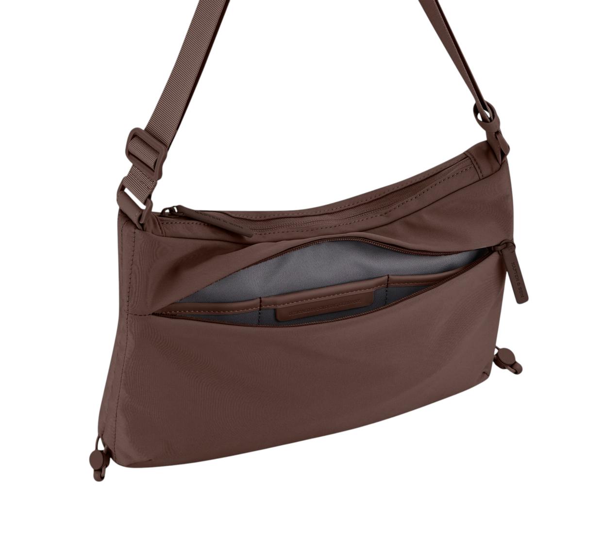Kapten & Son Skara Small Umhängetasche Nylon Chocolate Brown