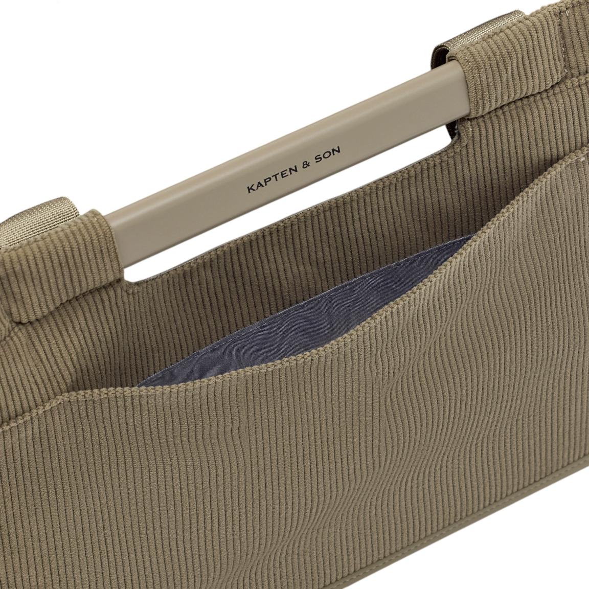 Kapten & Son Vaasa Einkaufskorb Cord Dusty Khaki