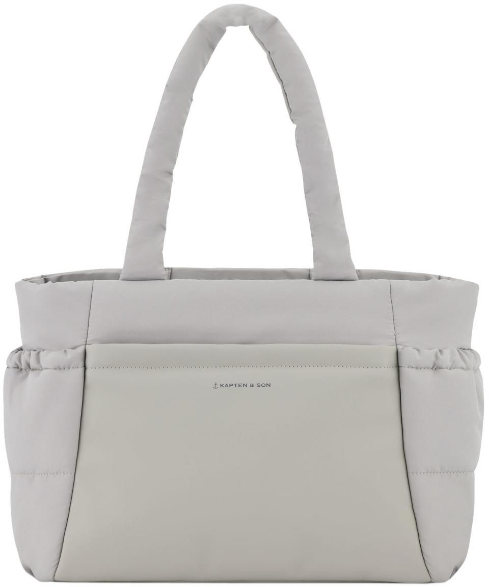 Kapten & Son geräumige Nylontasche Hellvi Cloud Medium grau