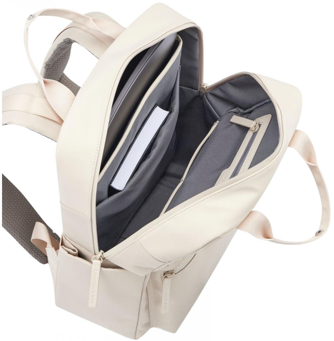 Kapten & Son unisex Rucksack Business Sandstone Materialmix beige