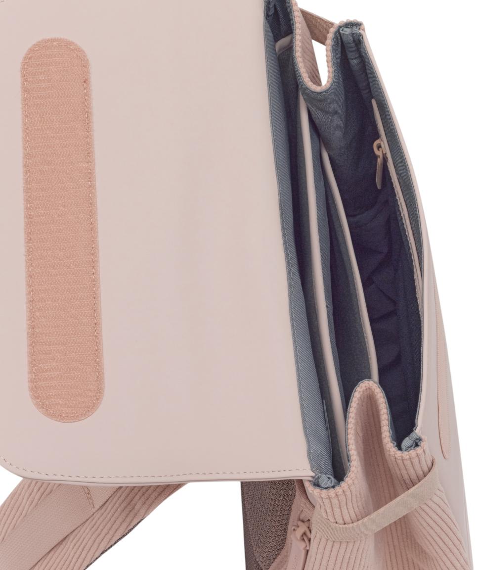 Kapten and Son Damenrucksack Cord rosa FYN Rose Clay gummiert Überschlag