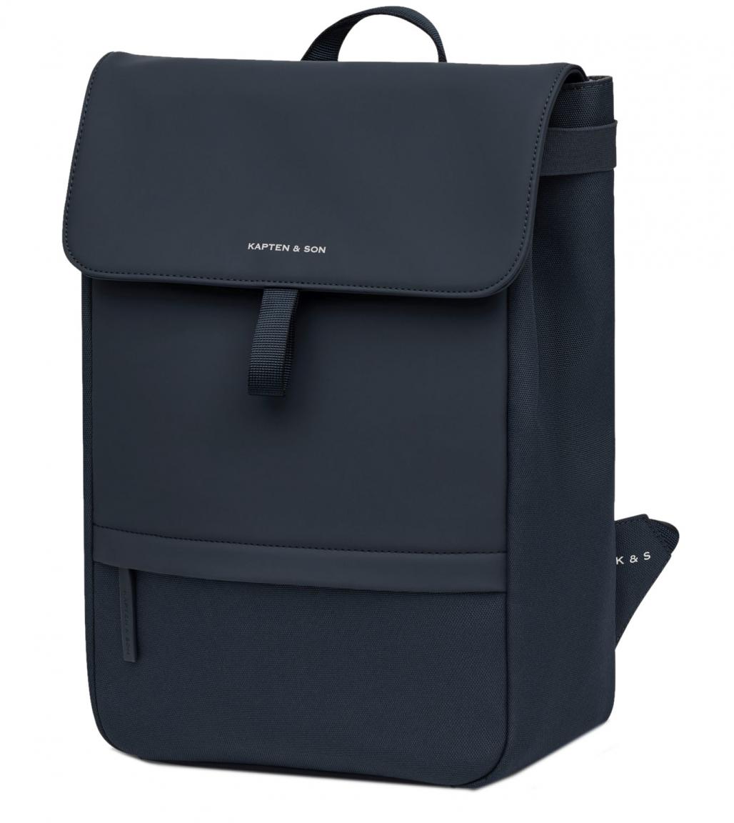 Kapten and Son FLN kompakter Rucksack mit Überschlag Navy Blue