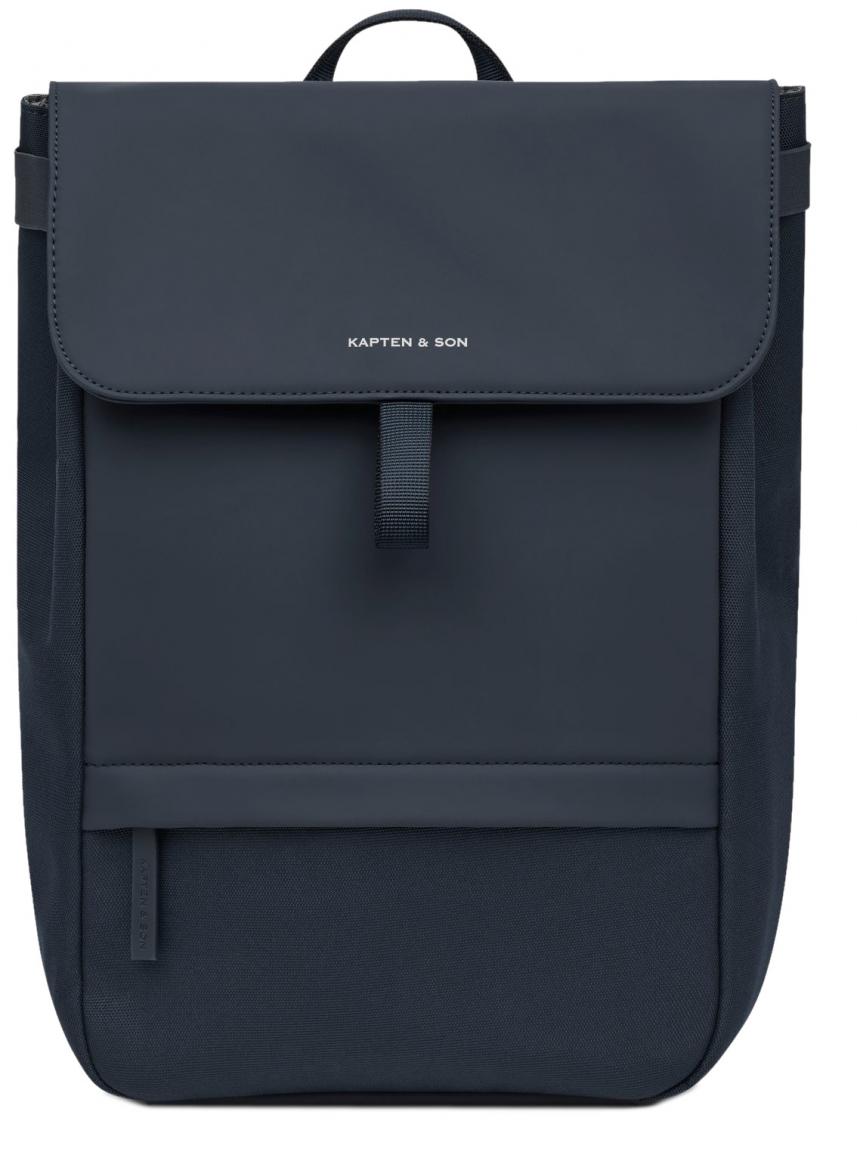 Kapten and Son FLN kompakter Rucksack mit Überschlag Navy Blue