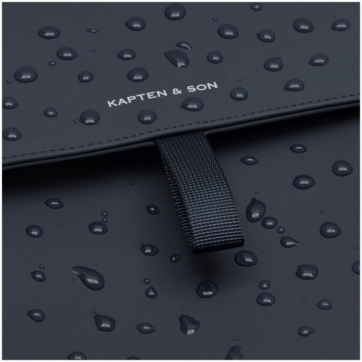 Kapten and Son FLN kompakter Rucksack mit Überschlag Navy Blue