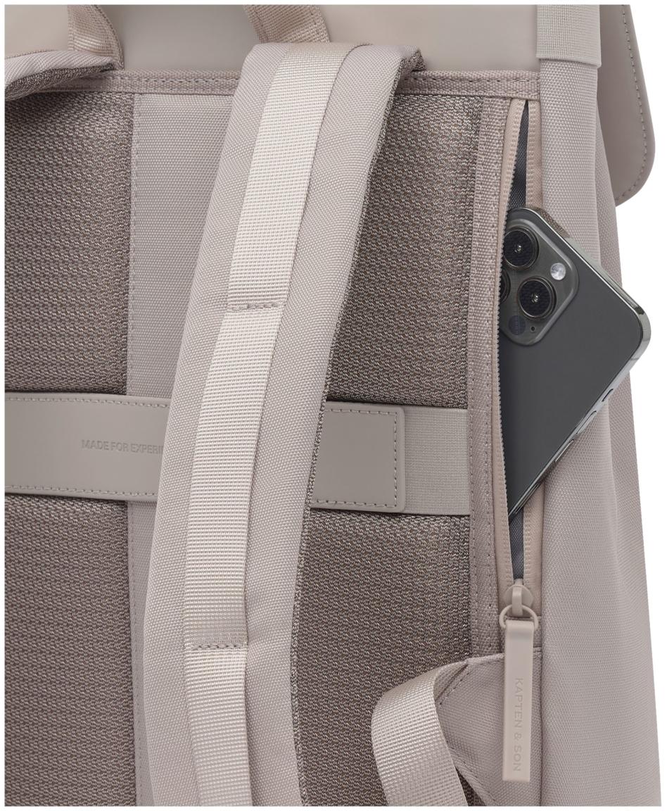 Kapten and Son FYN Backpack Muted Rose Materialmix gummiert