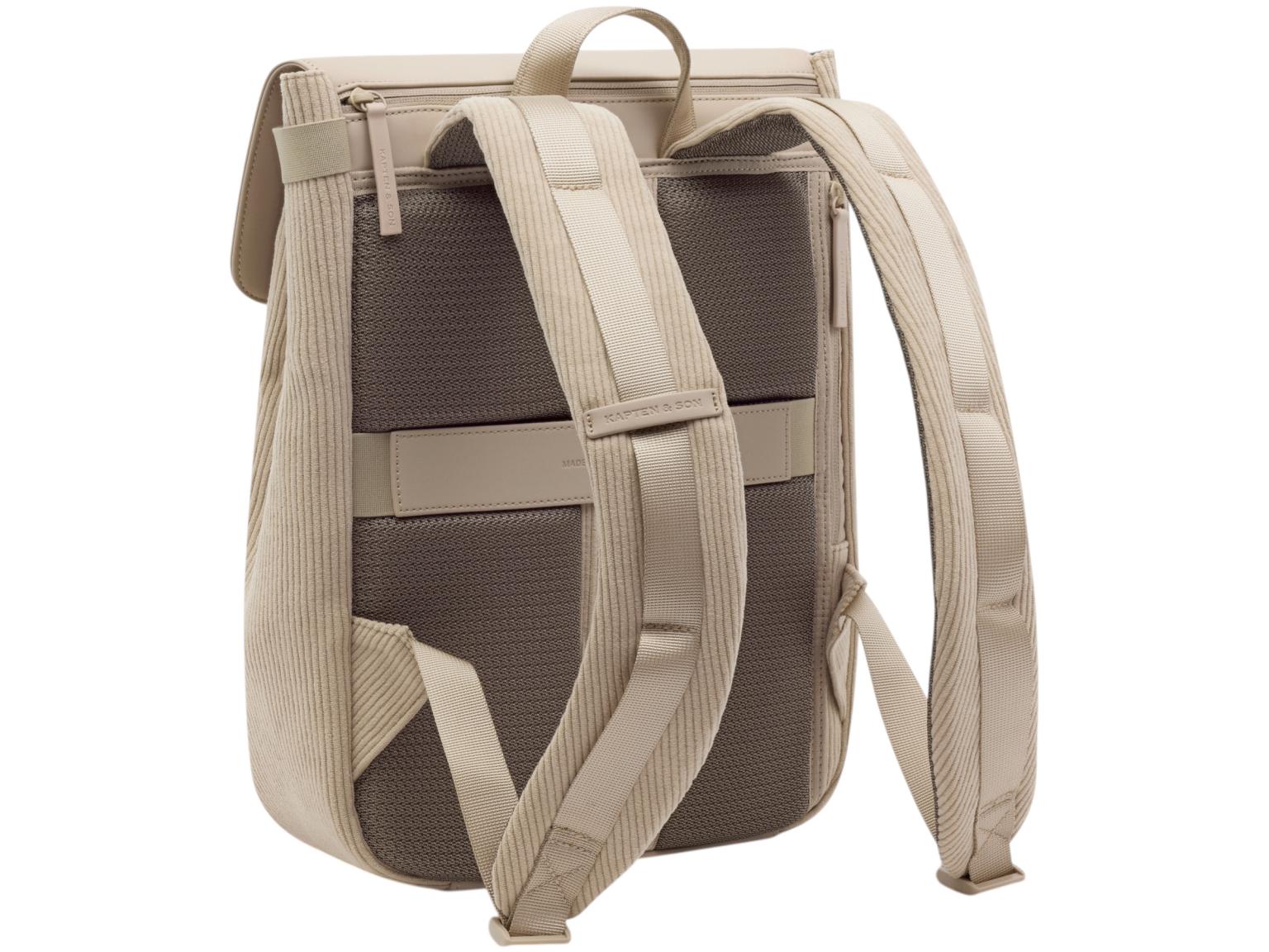 Kapten and Son Freizeitrucksack FYN beige Cord Dusty Sand gummiert