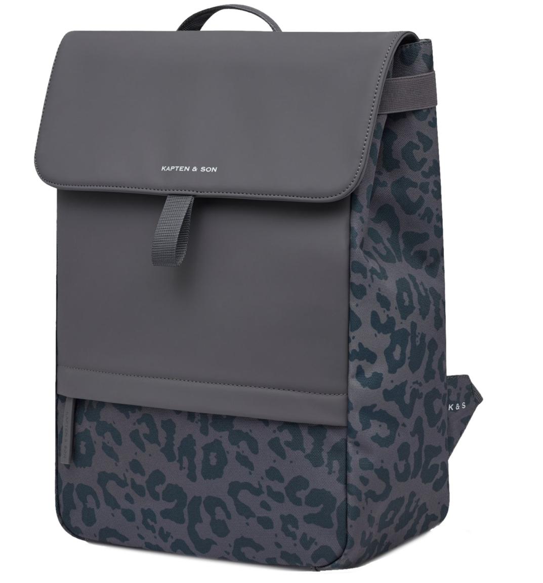 Kapten and Son Freizeitrucksack Fln Leo Dark Grey gummiert
