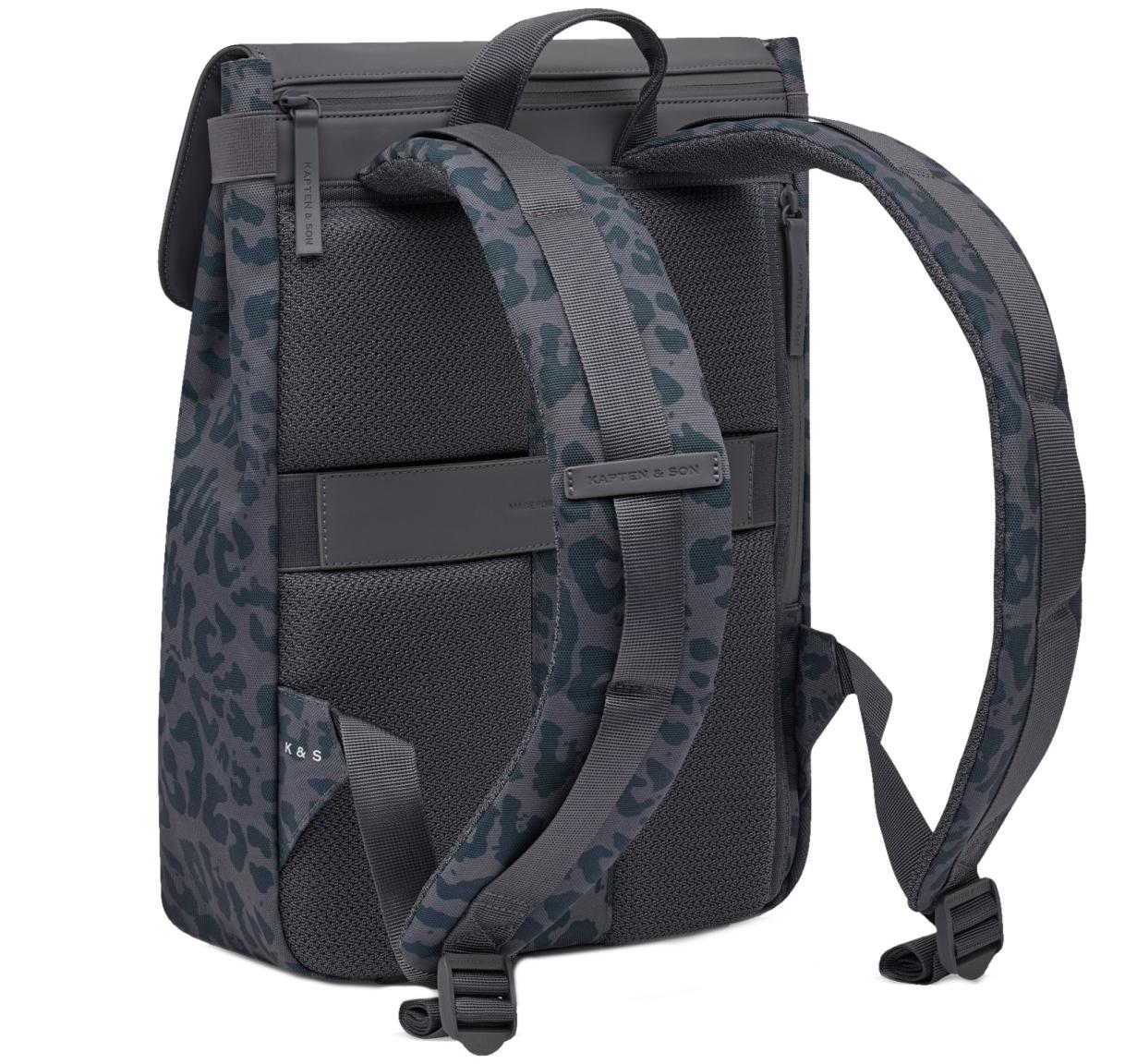 Kapten and Son Freizeitrucksack Fln Leo Dark Grey gummiert