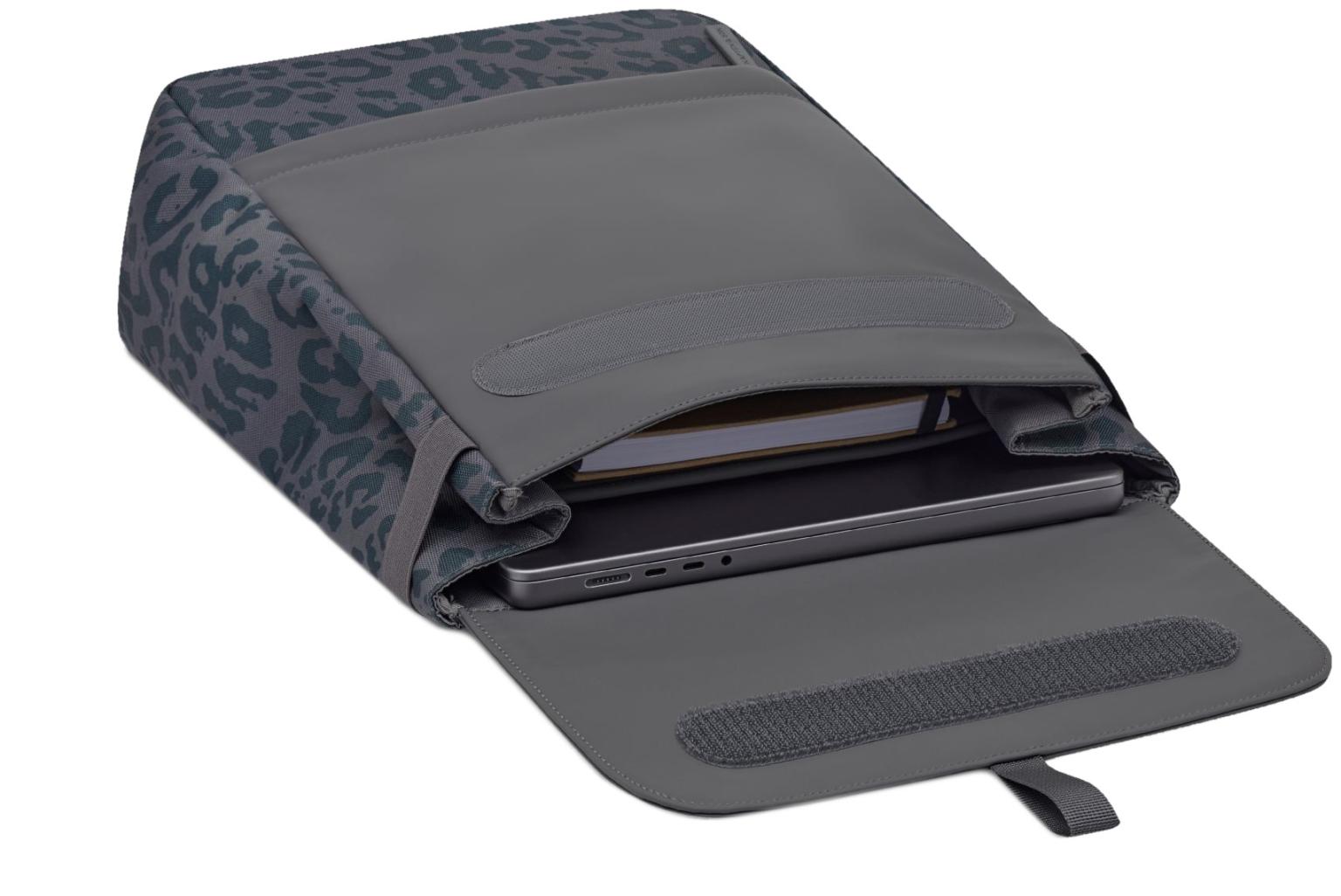 Kapten and Son Freizeitrucksack Fyn Leo Dark Grey gummiert