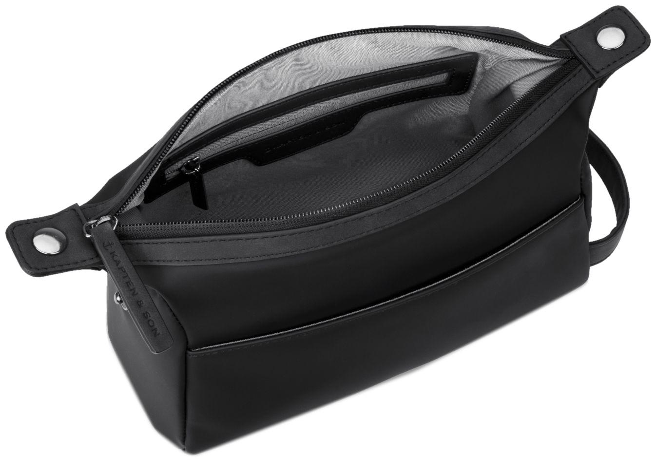 Kapten and Son Kulturbeutel Windsor All Black gummiert