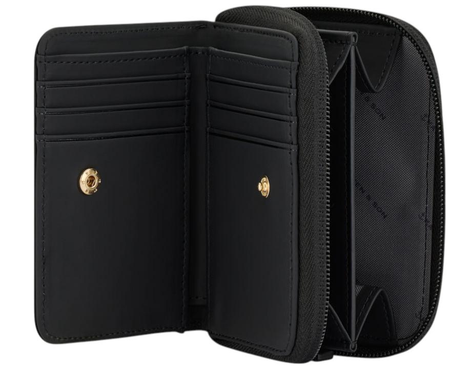 Kapten and Son Minibörse Bergen Pro Small All Black gummiert 