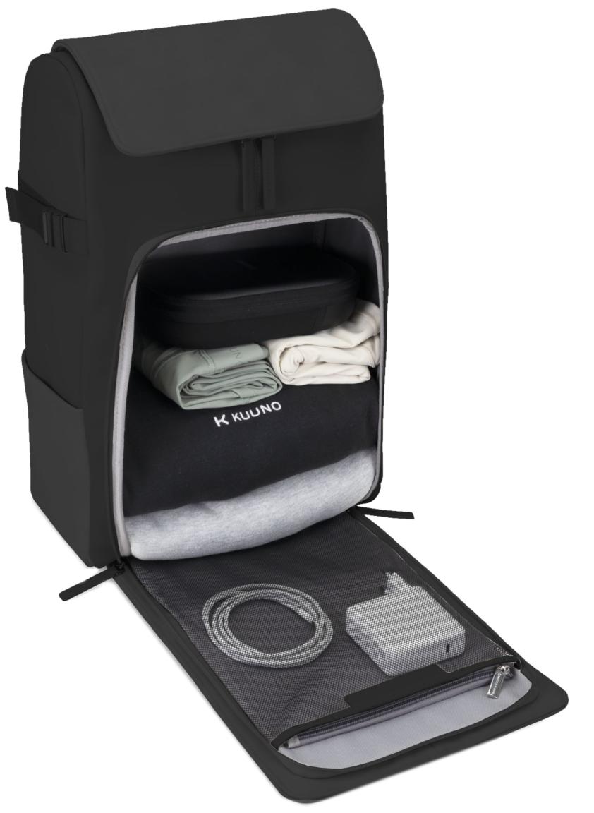 Kapten and Son Rucksack mit Handgepäcksfunktion Bali All Black nachhaltig