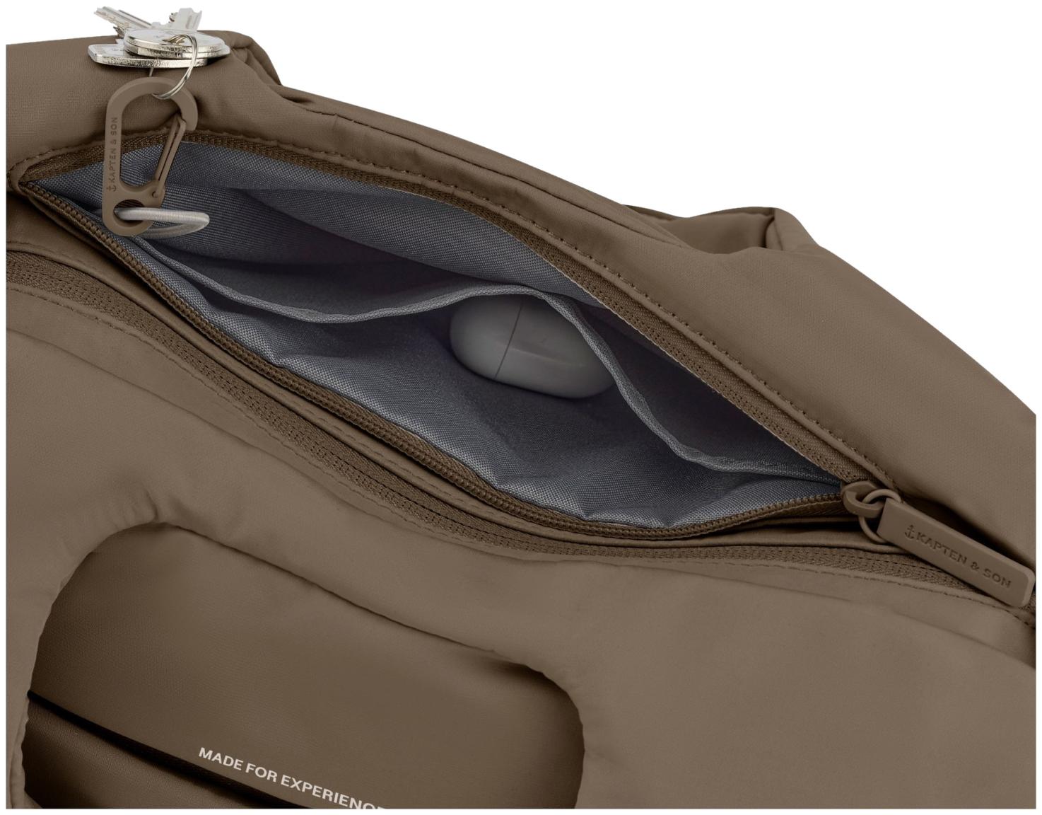 Kapten and Son Skara Cloud Shopper Walnut Braun Perlontasche