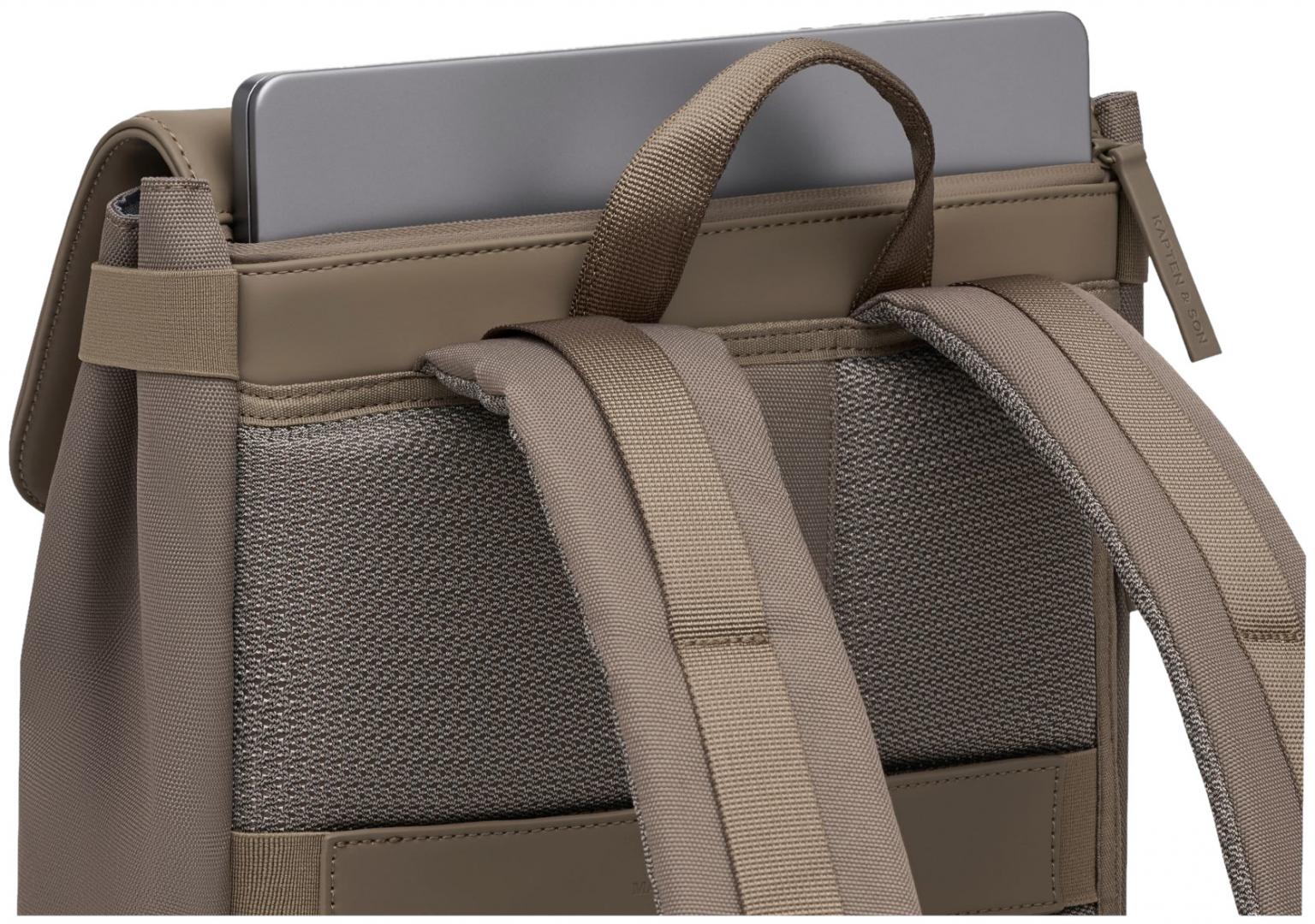 Kapten and Son Überschlag Rucksack medium Fyn Walnut nachhaltig