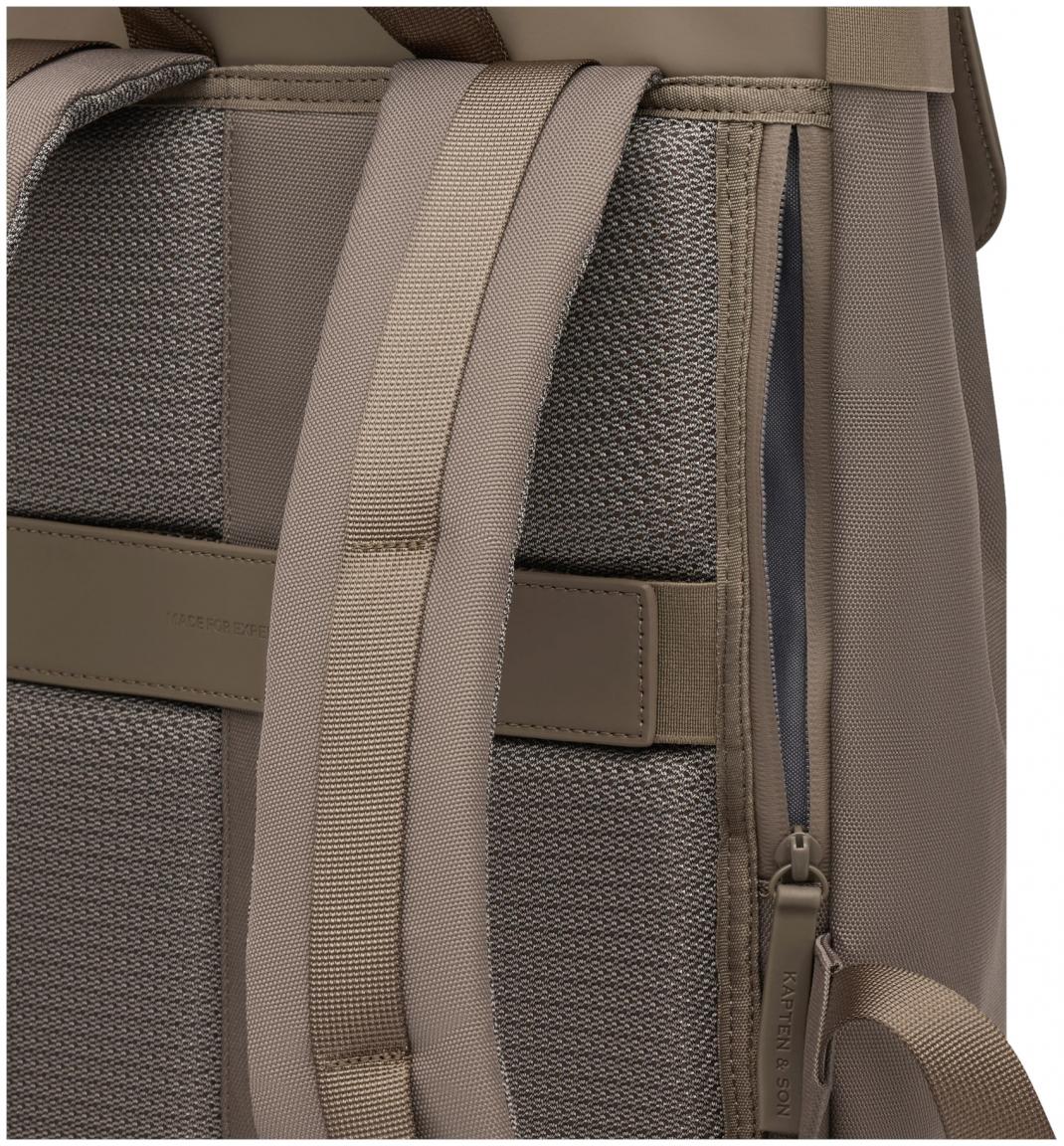 Kapten and Son Überschlag Rucksack medium Fyn Walnut nachhaltig