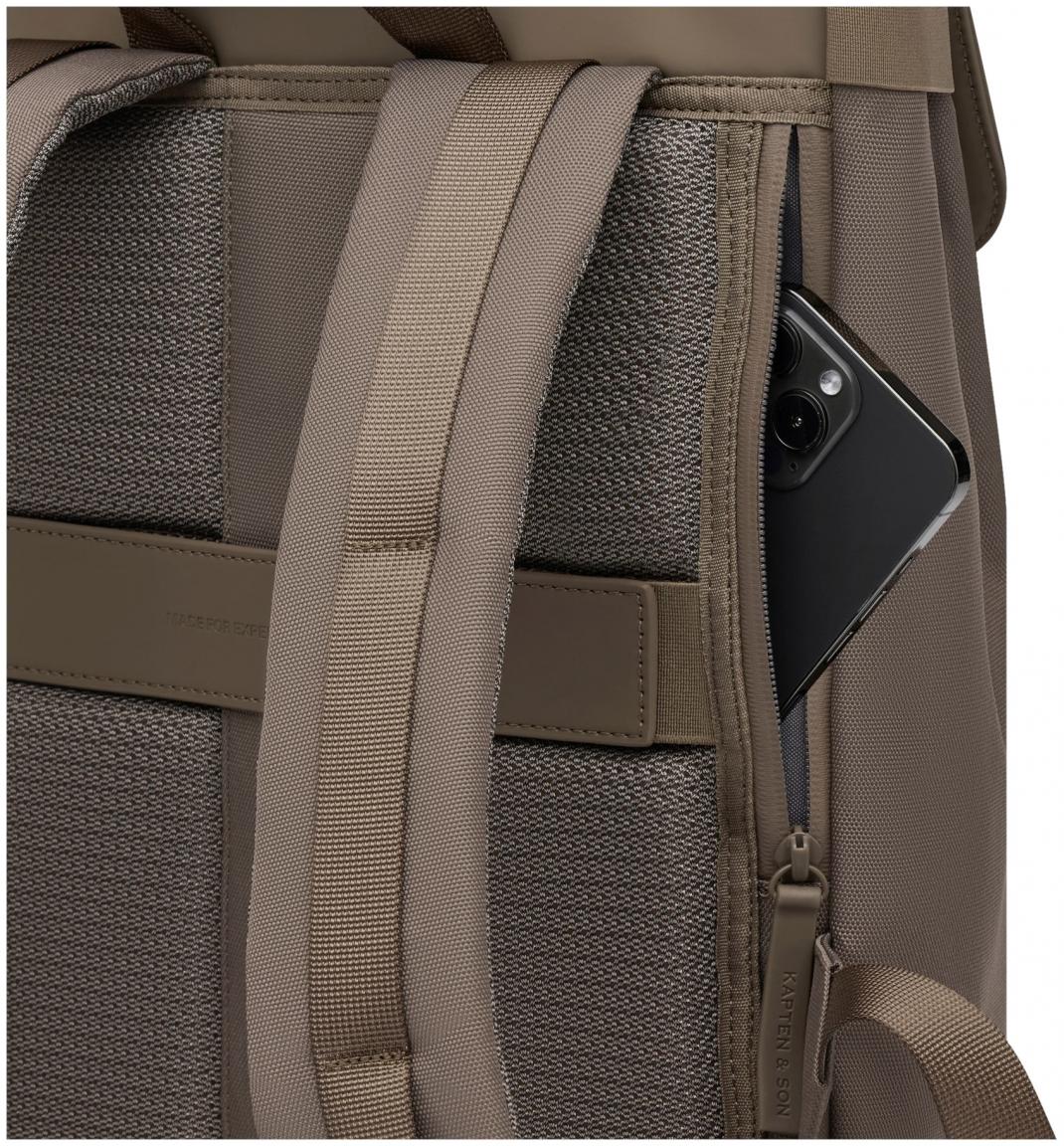 Kapten and Son Überschlag Rucksack medium Fyn Walnut nachhaltig