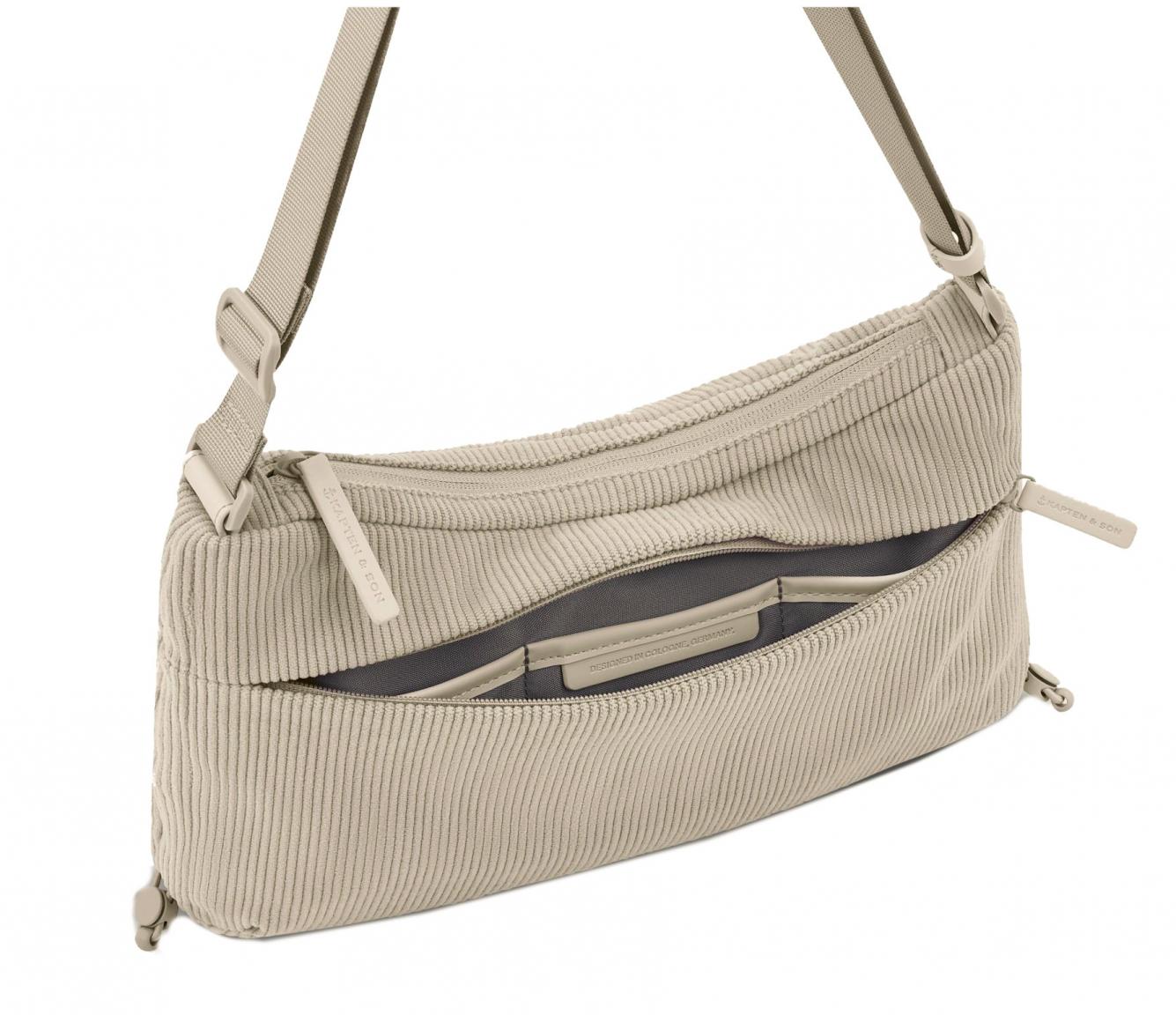 Kapten und Son Cord Beuteltasche Sandstone nachhaltig