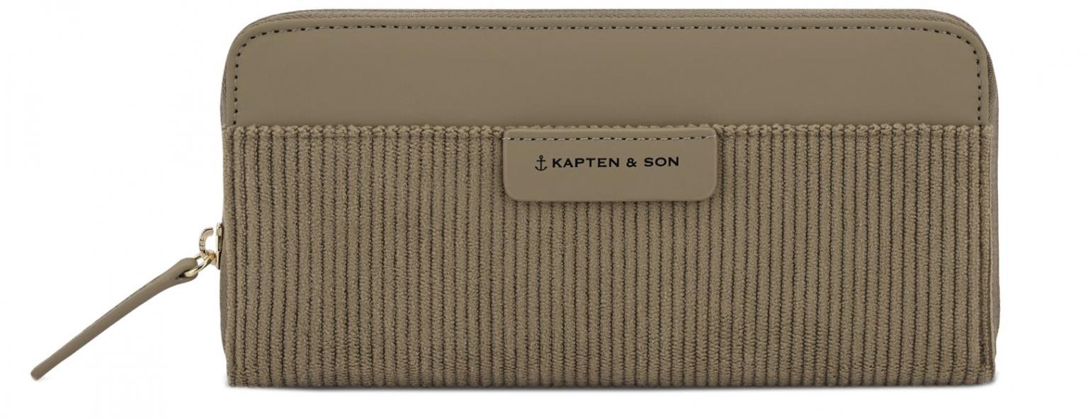 Kapten und Son Damen Longbörse Bergen Pro Cord Dusty Khaki