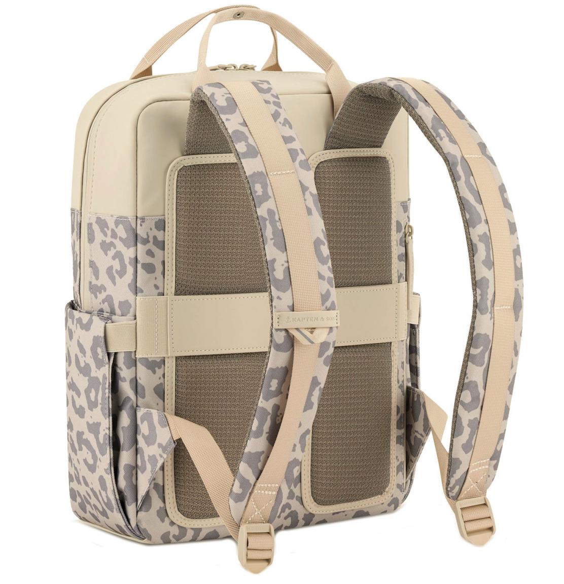 Kapten und Son Freizeitrucksack Bergen Pro Leo Beige gummiert