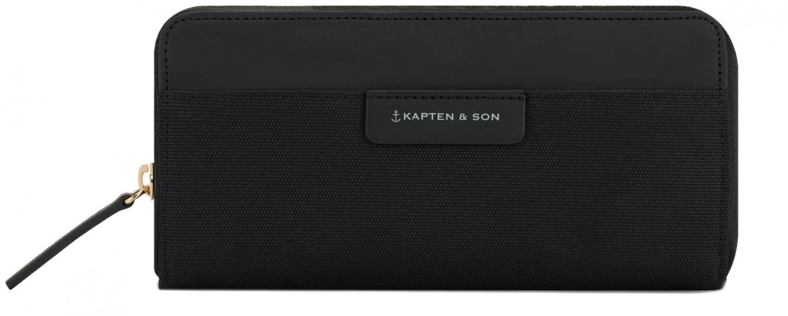 Kapten und Son schwarze Damenbörse Textil Bergen Pro nachhaltig