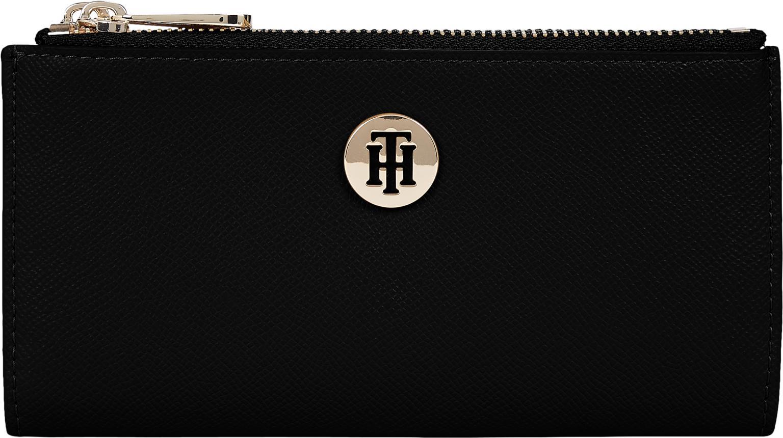 Karten Portmonee Tommy Hilfiger Honey Slim Wallet Black golden