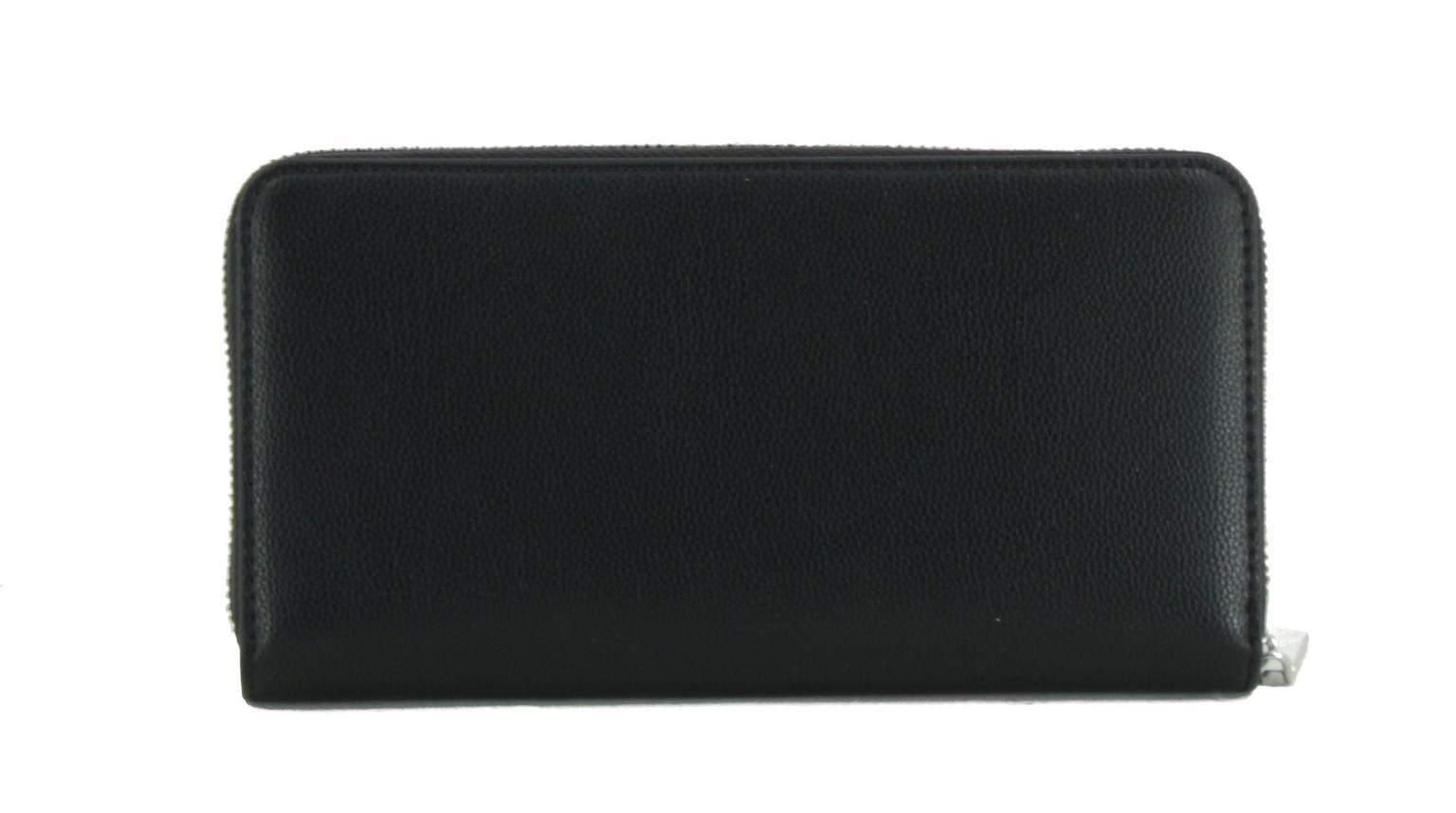 Karten Portmonnaire Calvin Klein Lock Slim Z/A Wallet LG schwarz gold RFID