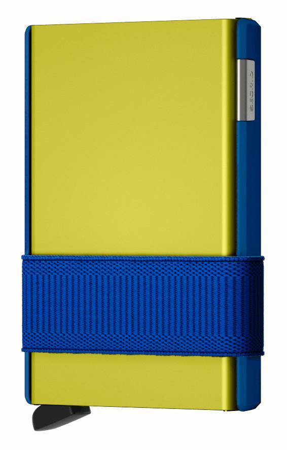 Kartenbörse Cardslide Set RFID blau gelb Electrolime Secrid