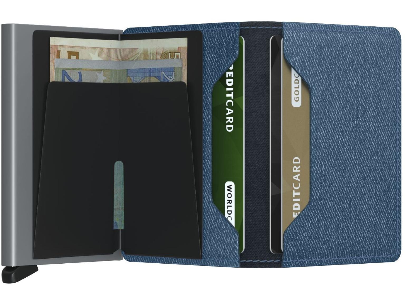 Kartenbörse Jeans Blue Secrid Twist Titanium Etui