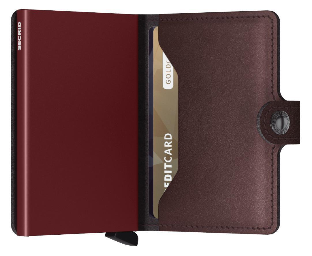 Kartenbörse Miniwallet Metallic Moro dunkelbraun Secrid RFID