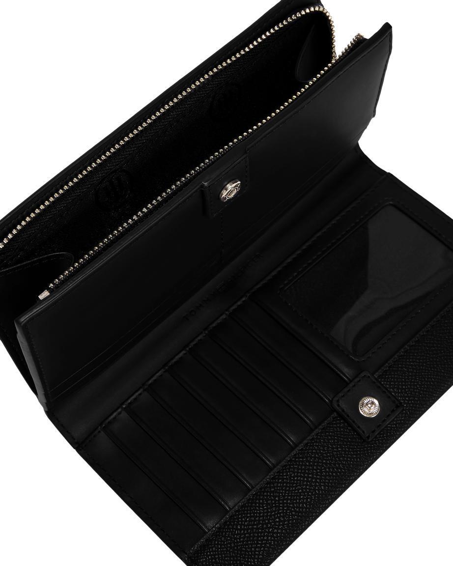 Kartenbörse lang Tommy Hilfiger TH Club LRG Wallet Black Emblem