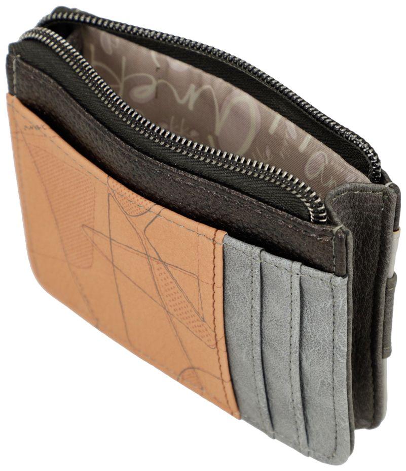 Kartenetui Anekke Comicprint beige Metallictöne Sophia RFID glitzernd