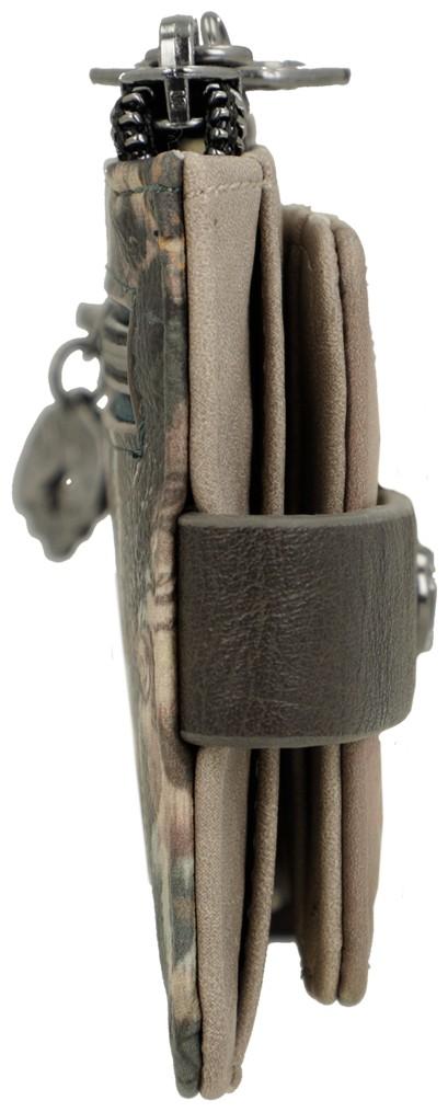 Kartenetui Anekke Real Glitzersteine beige taupe Ziernieten