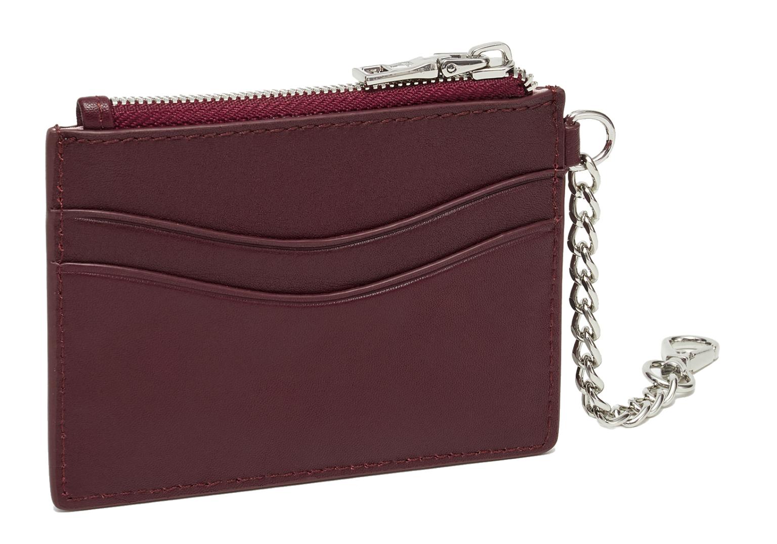 Kartenetui Clemence Silky Aubergine Les Visionnaires bordeaux