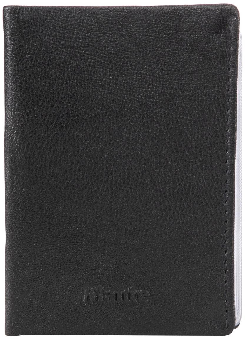 Kartenetui Maitre 06 Triangolo schwarz Nappaleder