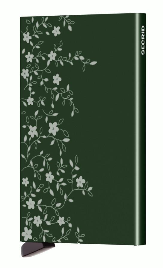 Kartenetui Secrid Cardprotector Provence Green Blumen grün