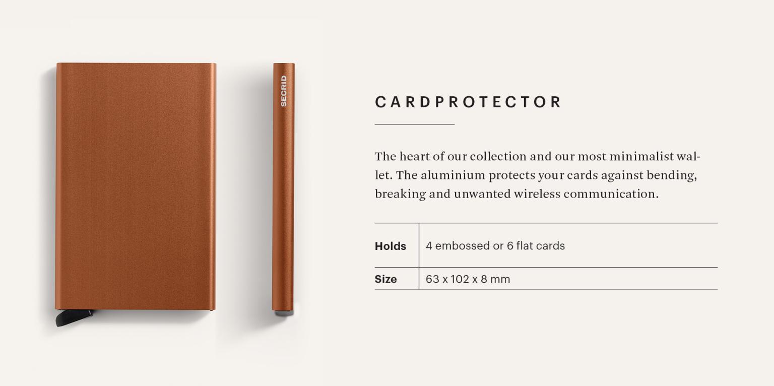Kartenetui Secrid Cardprotector RFID Schutz Powder Ochre gelb