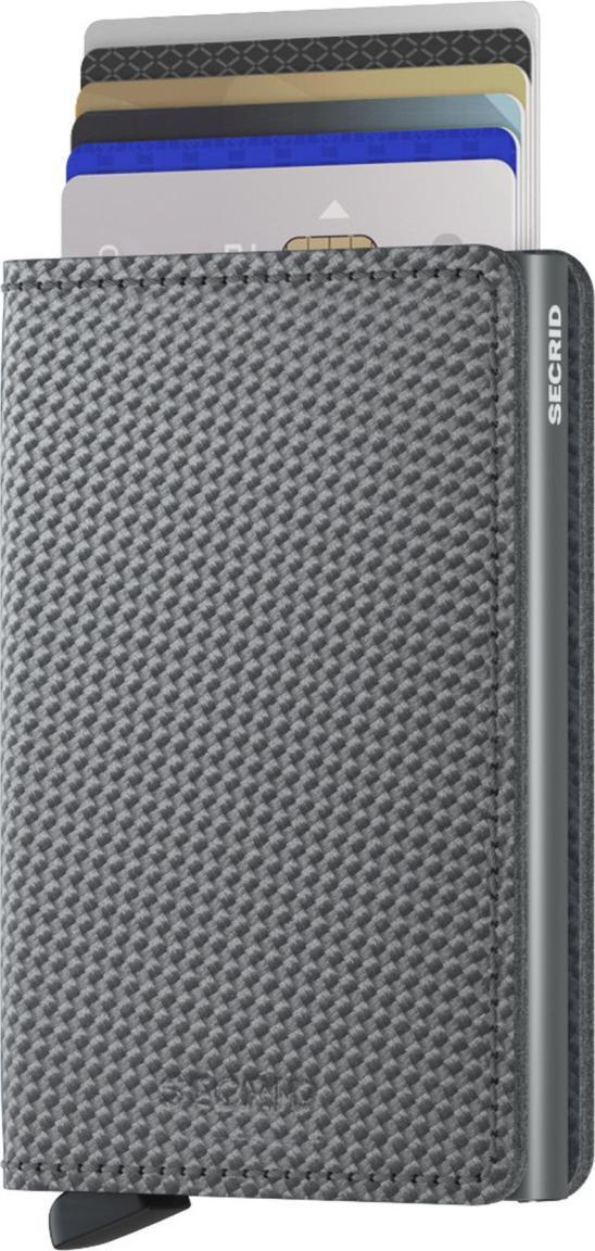 Kartenetui Secrid Slimwallet RFID-Schutz Carbon Cool Grey