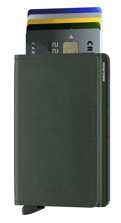 Kartenetui dunkelgrün Secrid Slimwallet RFID-Schutz Original Gre