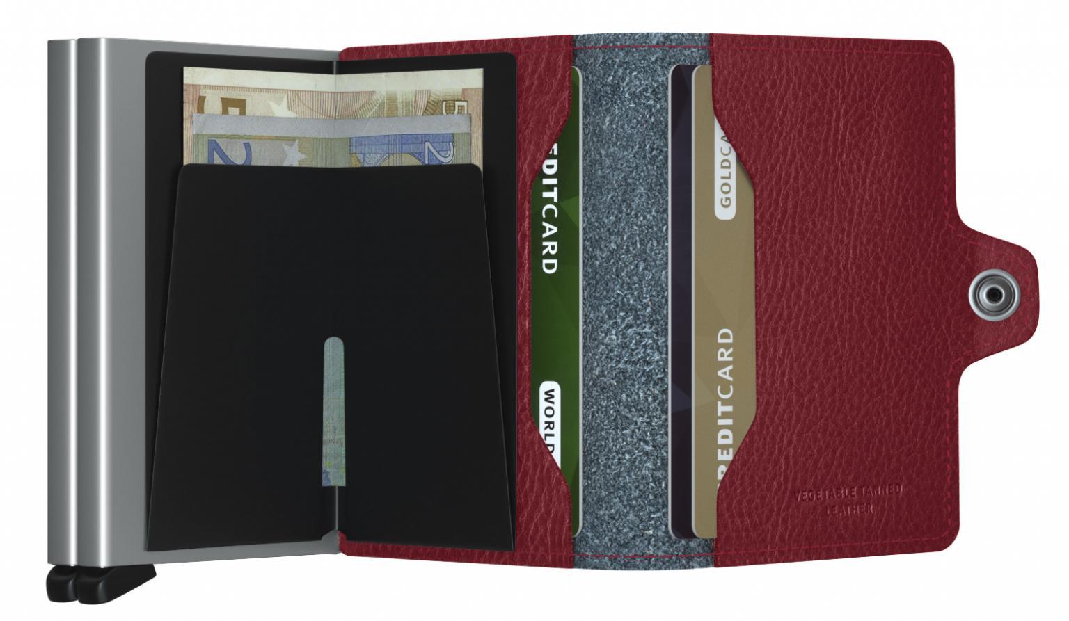 Kartenhülle Secrid Twinwallet Veg Navy dunkelblau rot RFID