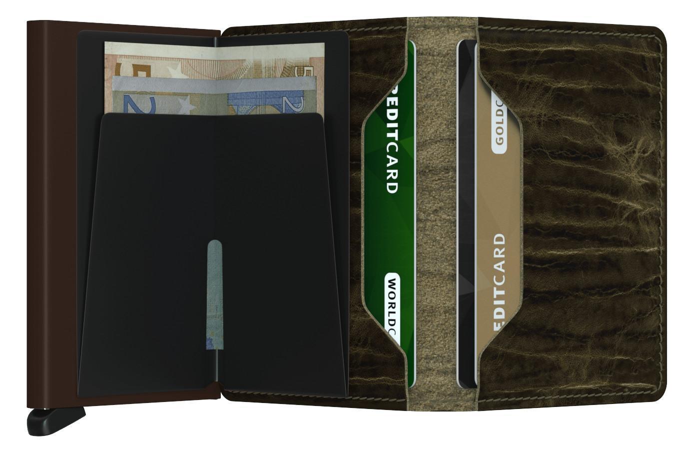 Kartenschutzetui Slimwallet Dutch Martin Olive grün Secrid