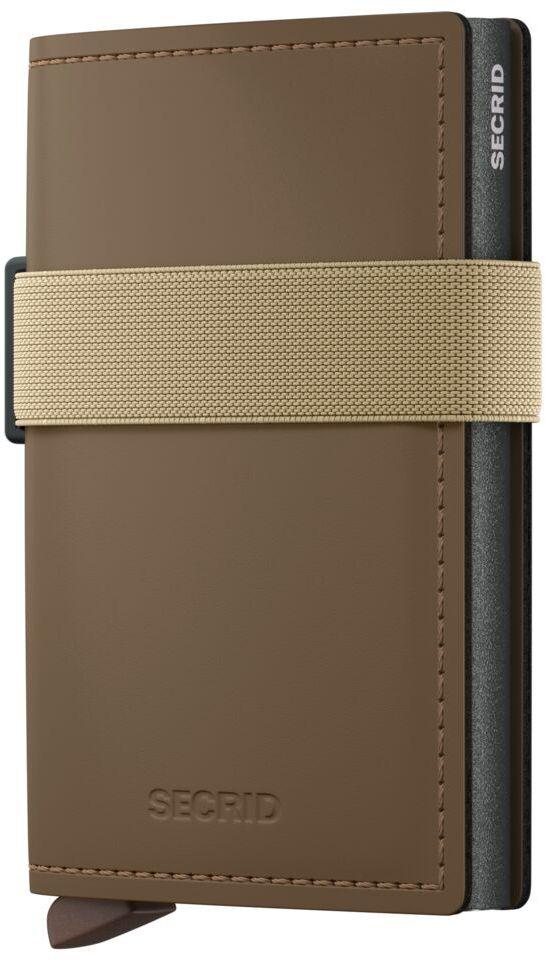 Kartenschutzhülle Leder Aluminium Secrid Matte Earth Beige