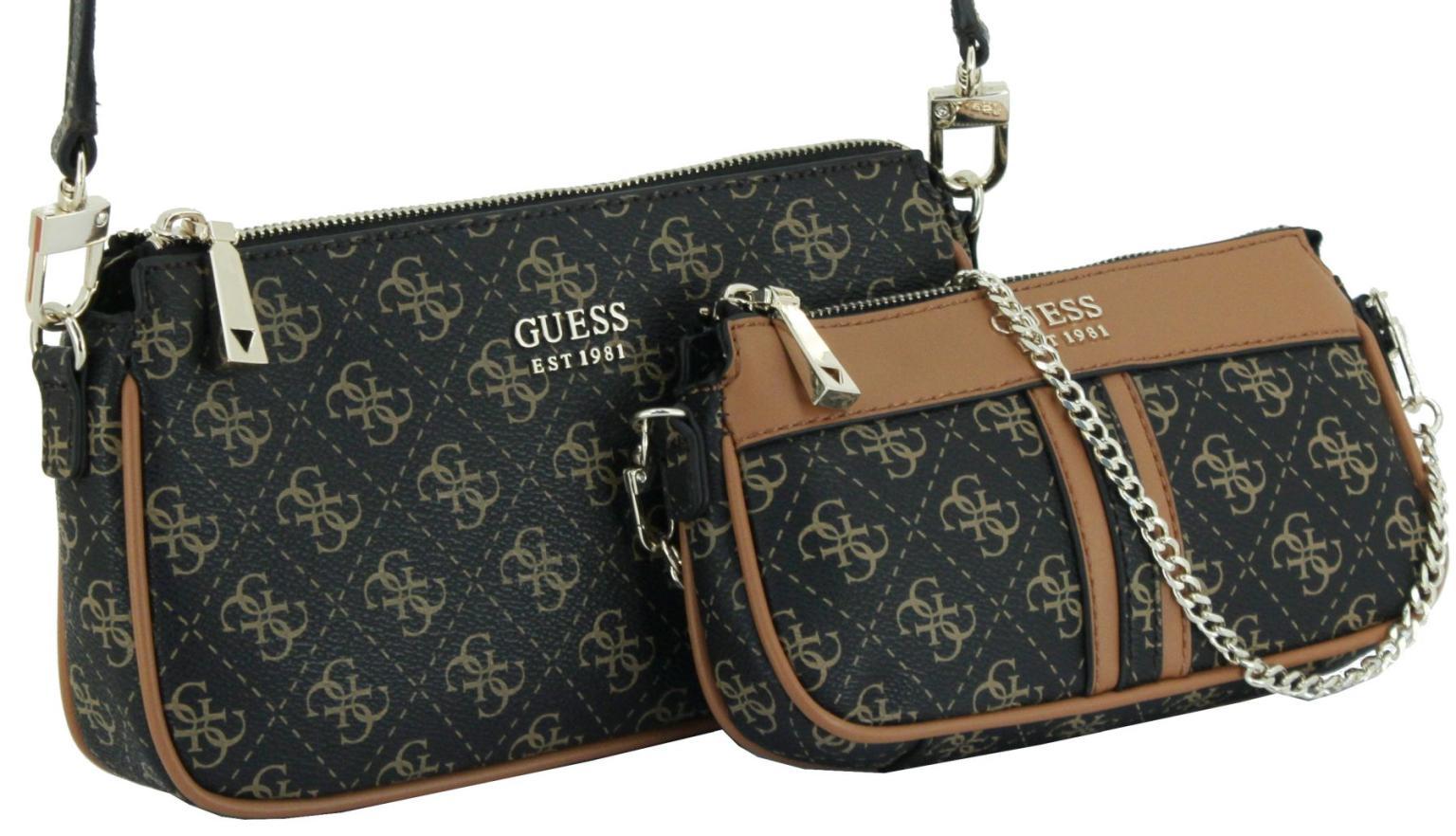 Kasinta Mini Guess Braun Crossbody Bag Brown/Cognac Clutch