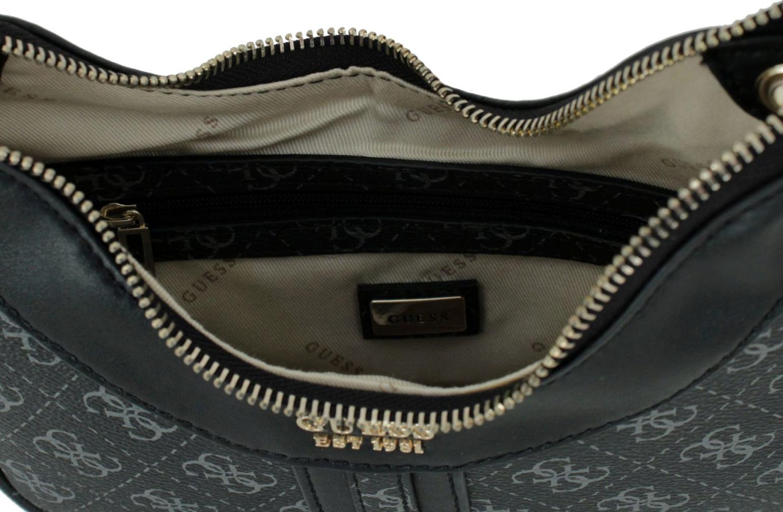 Kasinta Mini Partytasche Guess Coal Multi Grau Schwarz Kettenhenkel 