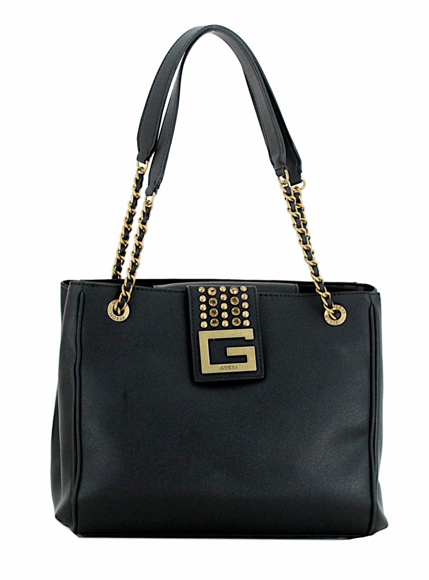 Kettenhenkel Tasche Guess Bling Kupfernieten Glitzer
