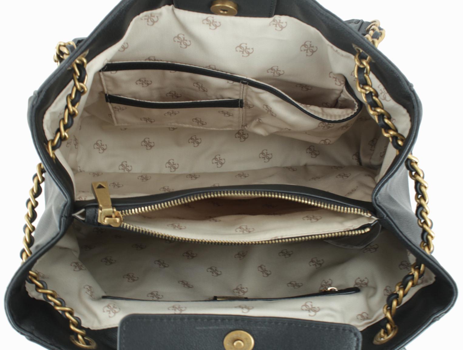 Kettenhenkel Tasche Guess Bling Kupfernieten Glitzer