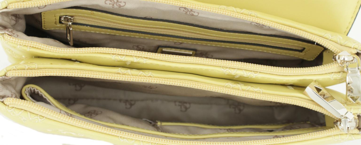 Kettentasche Guess Überschlag Chic Gelb Stickapplikation kl. Fehler